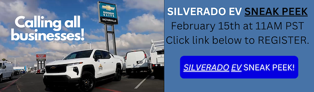 Silverado EV sneak preview signup form