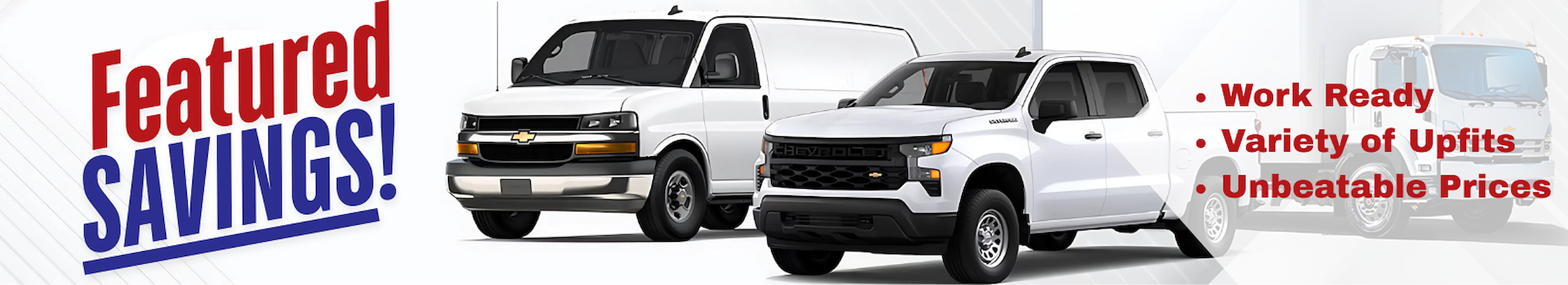 Commercial Vehicle Sale Banner