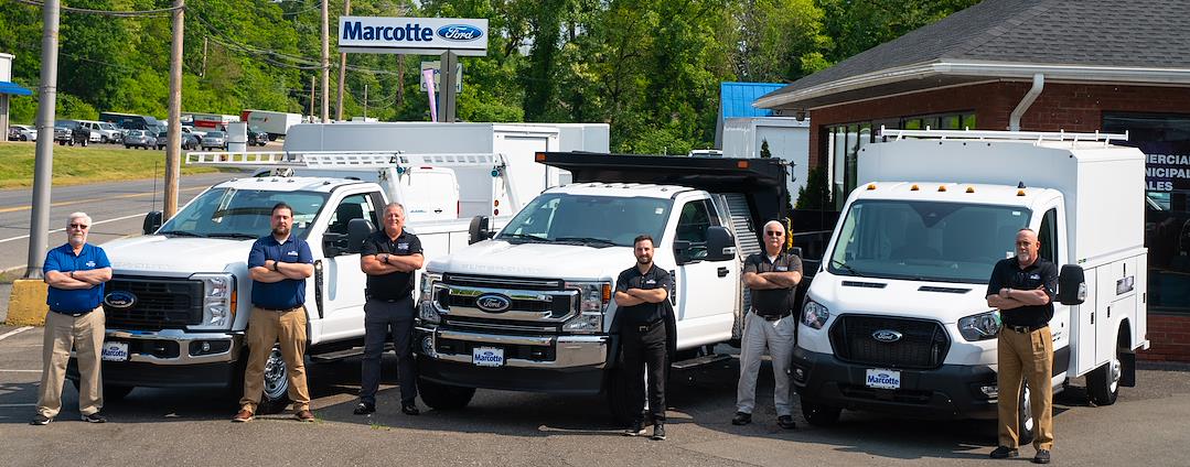 Marcotte Ford Commercial sales team in Holyoke, MA.