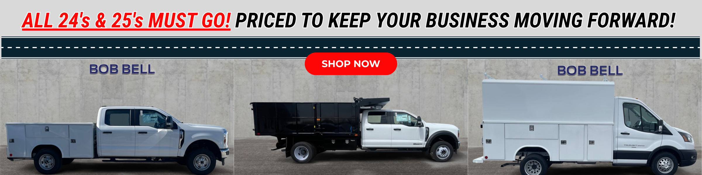 2024 commercial work trucks on sale at Bob Bell Ford.
