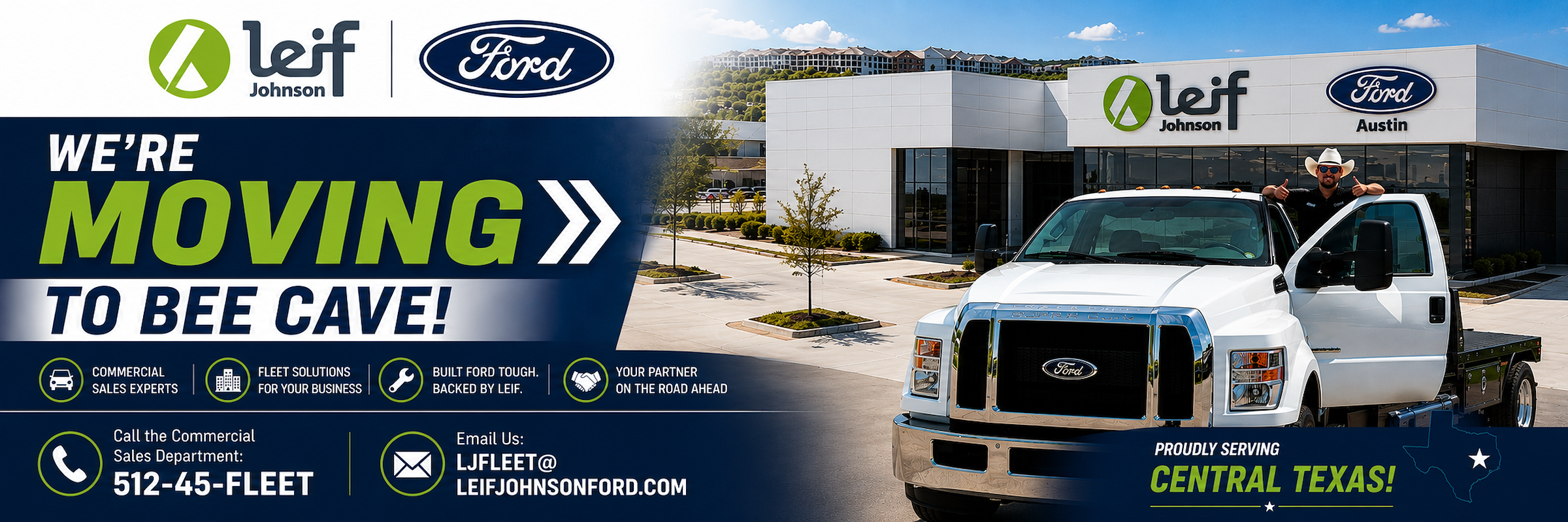 Leif Johnson Ford moving to Bee Cave!