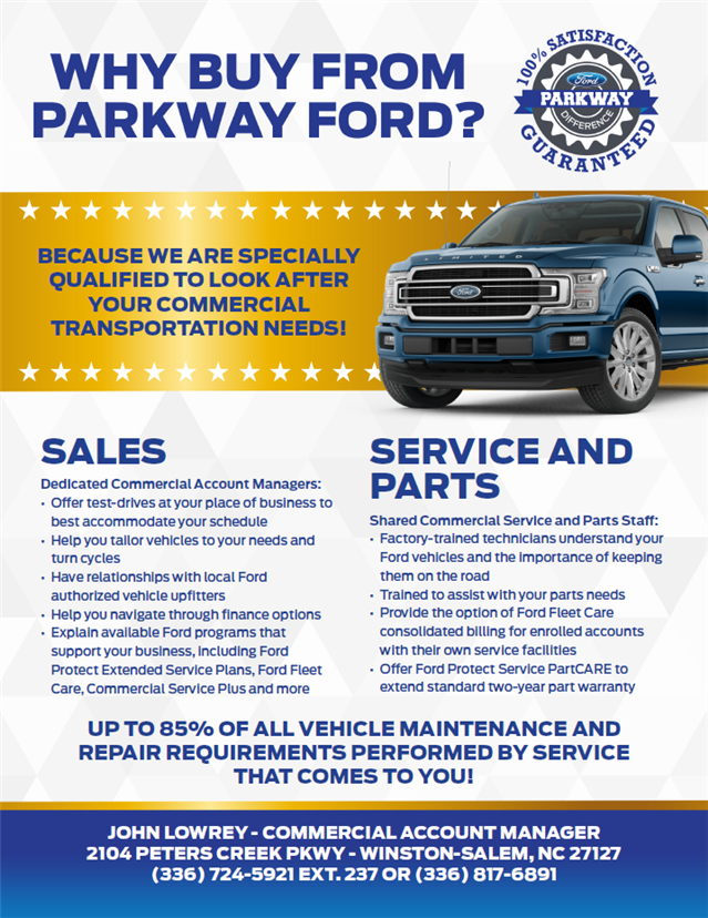 Parkway Ford Winston Salem Nc >> About Parkway Ford Commercial Vehicle Center Winston Salem Nc Parkway Ford Winston Salem Nc >> About Parkway Ford Commercial Vehicle Center Winston Salem Nc