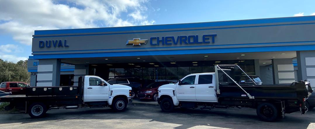 Duval Chevrolet Commercial Sales department, Starke FL