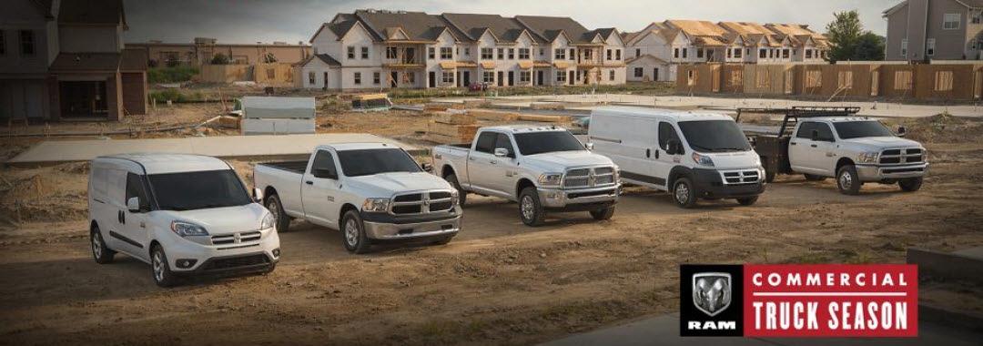Ram commercial vehicle lineup at South Shore Chrysler Dodge Jeep Ram Inwood, NY