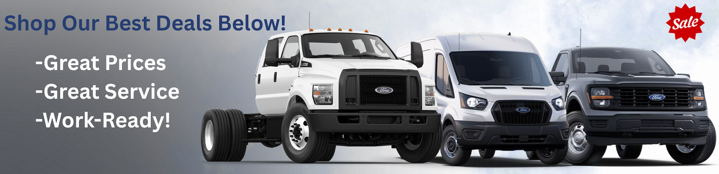 Commercial Vehicle Financing at Gary Yeomans Daytona Beach Ford, 1420 North Tomoka Farms Road Daytona Beach, FL