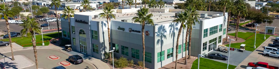 AutoNation Chrysler Dodge Jeep Ram commercial fleet dealership in North Phoenix, AZ.